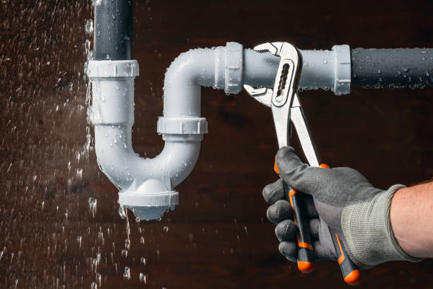 Professional Drain Cleaning technician working in Mathis, TX